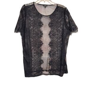 EXPRESS lace top size large L